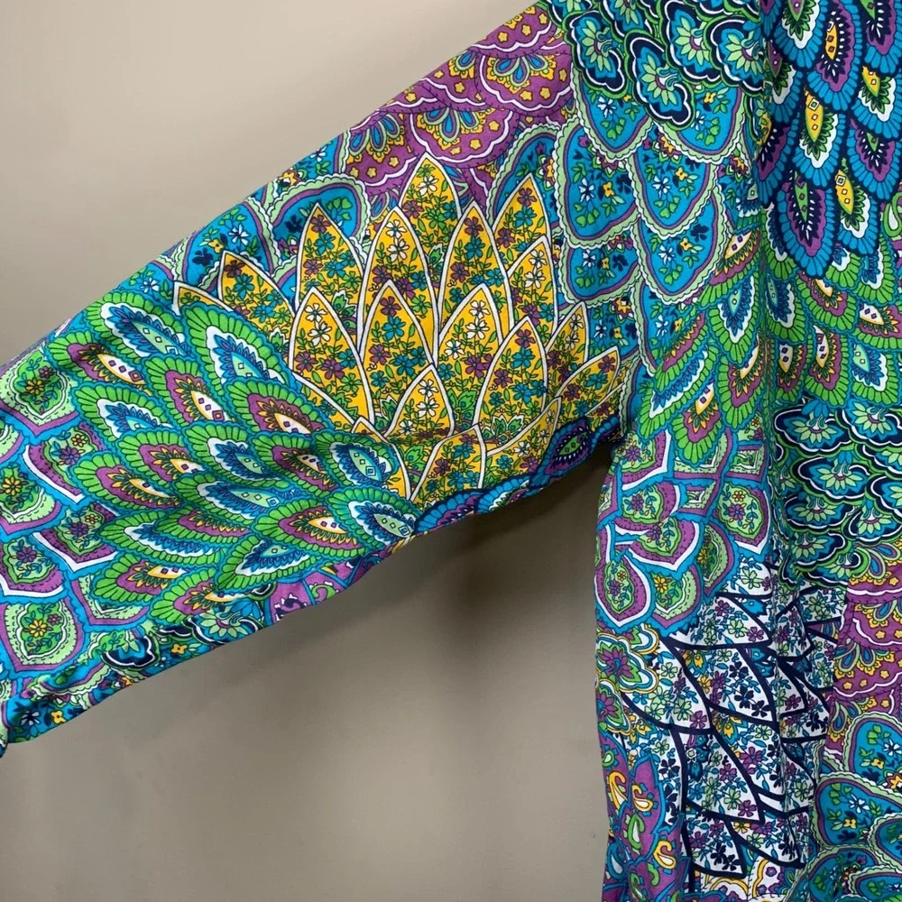Norm Thompson Escape the Ordinary Colorful Blouse Size 1X - Picture 9 of 10